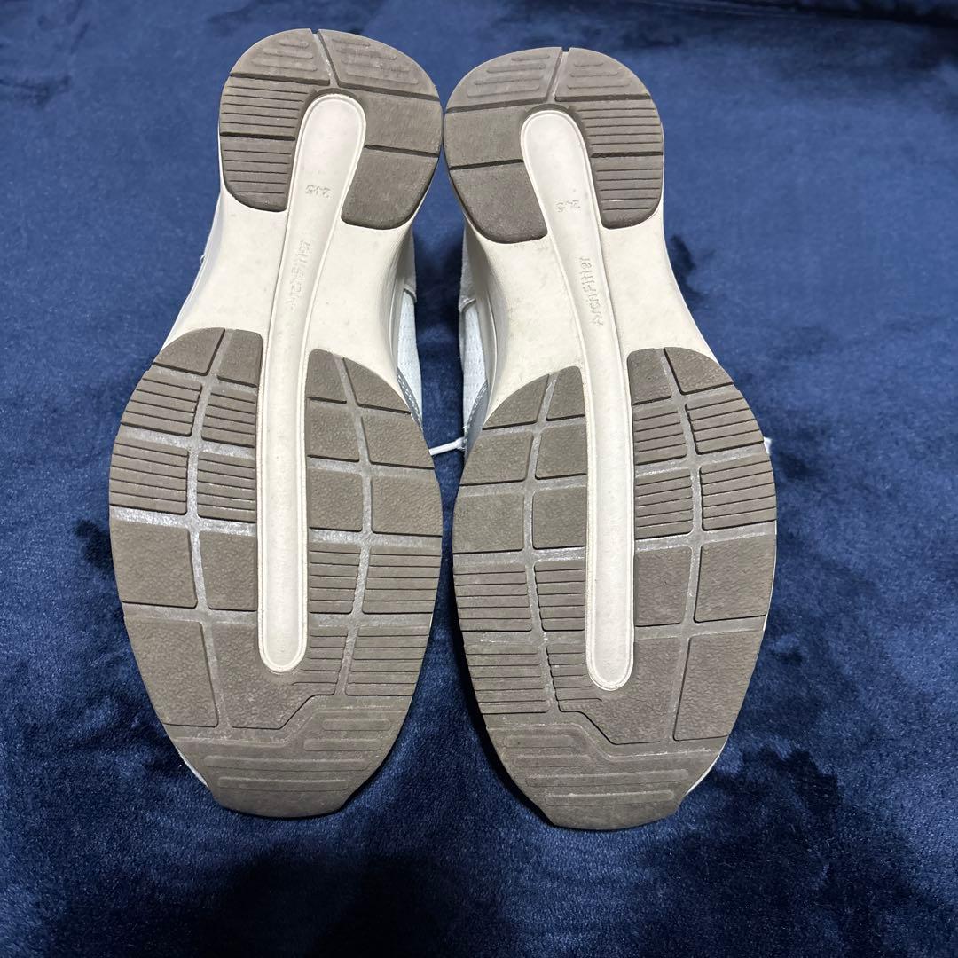 美品✨AKAISHIアカイシ　ウォーキングシューズ24.5cmサイドジップ