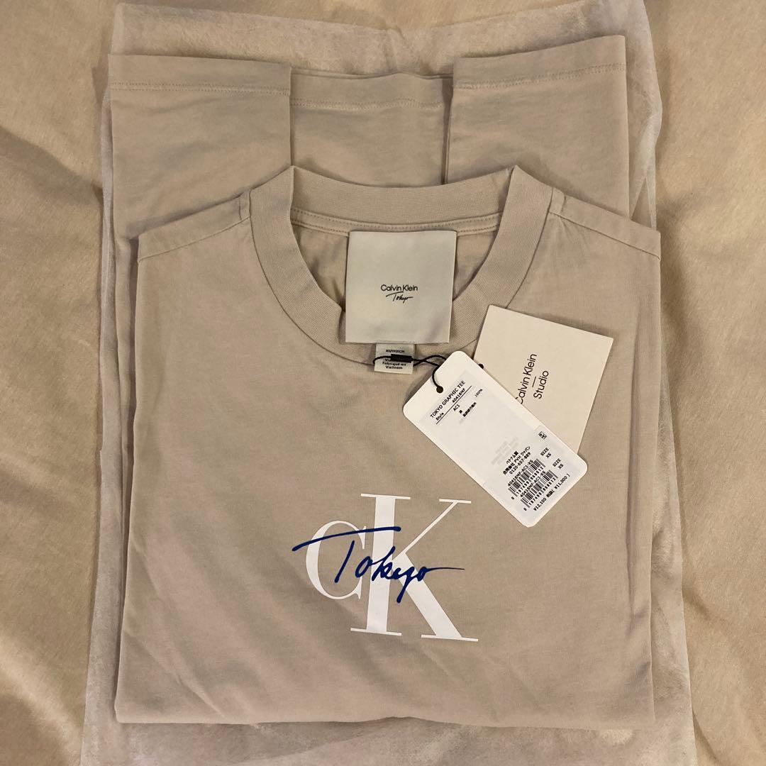   カルバンクライン 原宿店限定 Tシャツ ベージュ