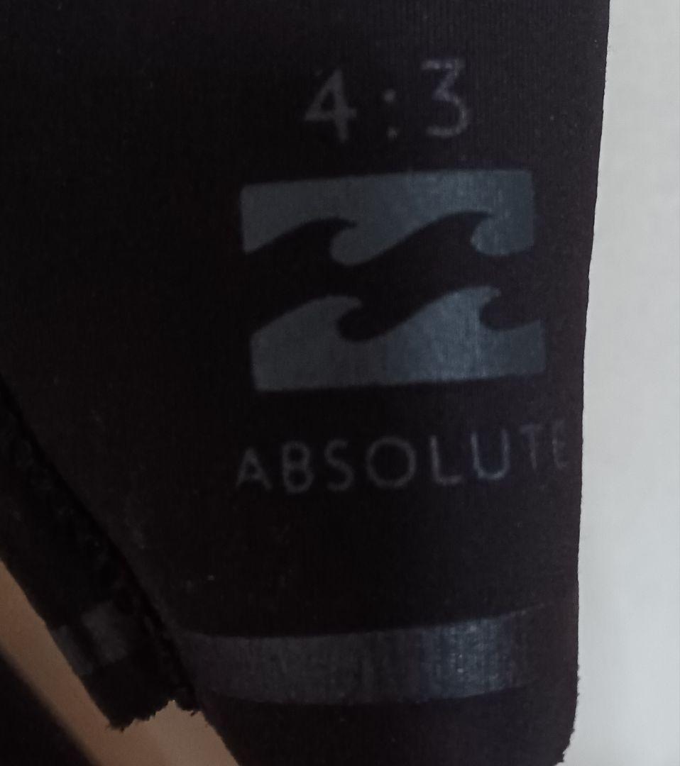BILLABONG　ビラボン　セミドライ ウェットスーツ　4×3mm　US S