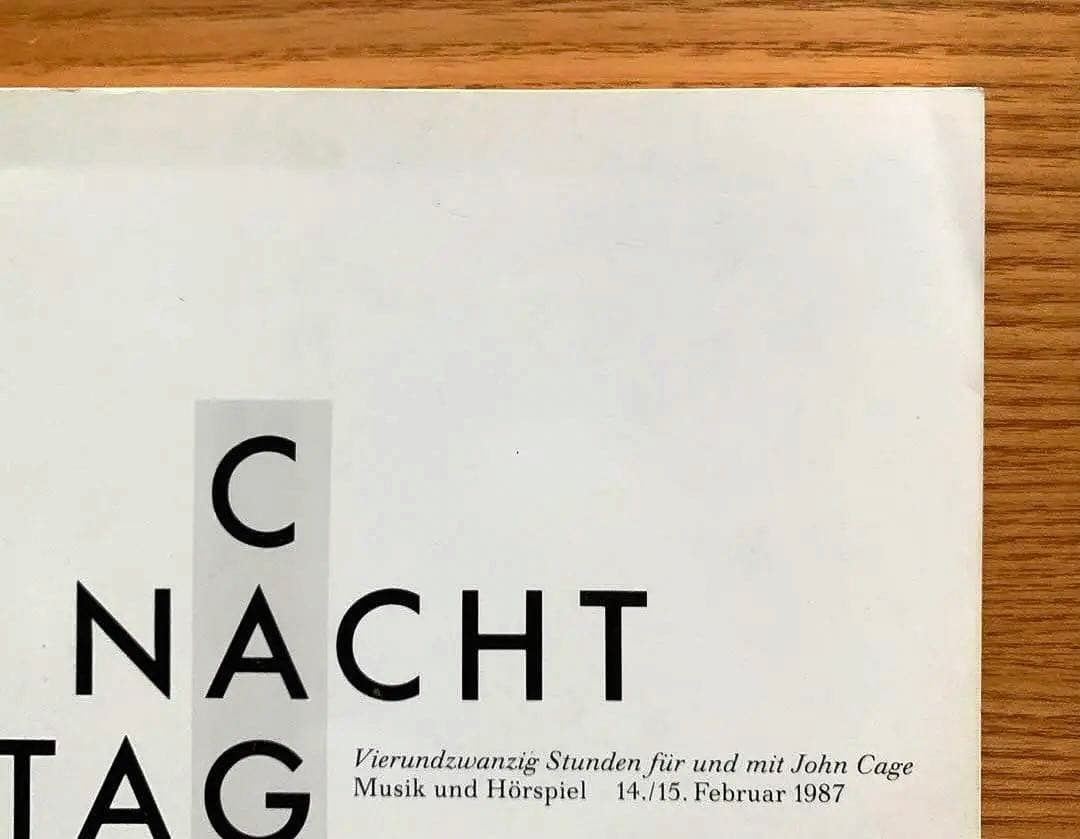 【署名入／Signed】CAGE NACHT TAG（1987年）冊子