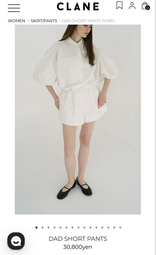 CLANE クラネ DAD SHORT PANTS