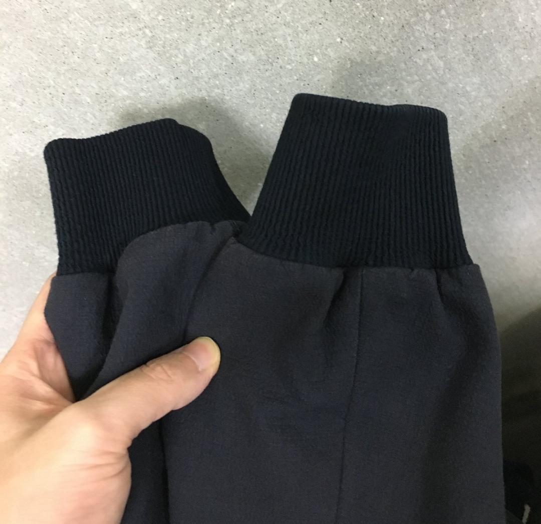 山内 ヤマウチ ノーカラー 良質 織り地 ジップ ジャケット