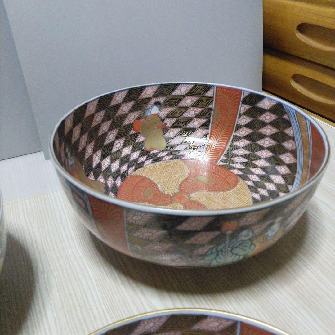 G*n様 特上手　古伊万里　金彩　色絵　賢人　そう図　深鉢　バラ売りも可能です。