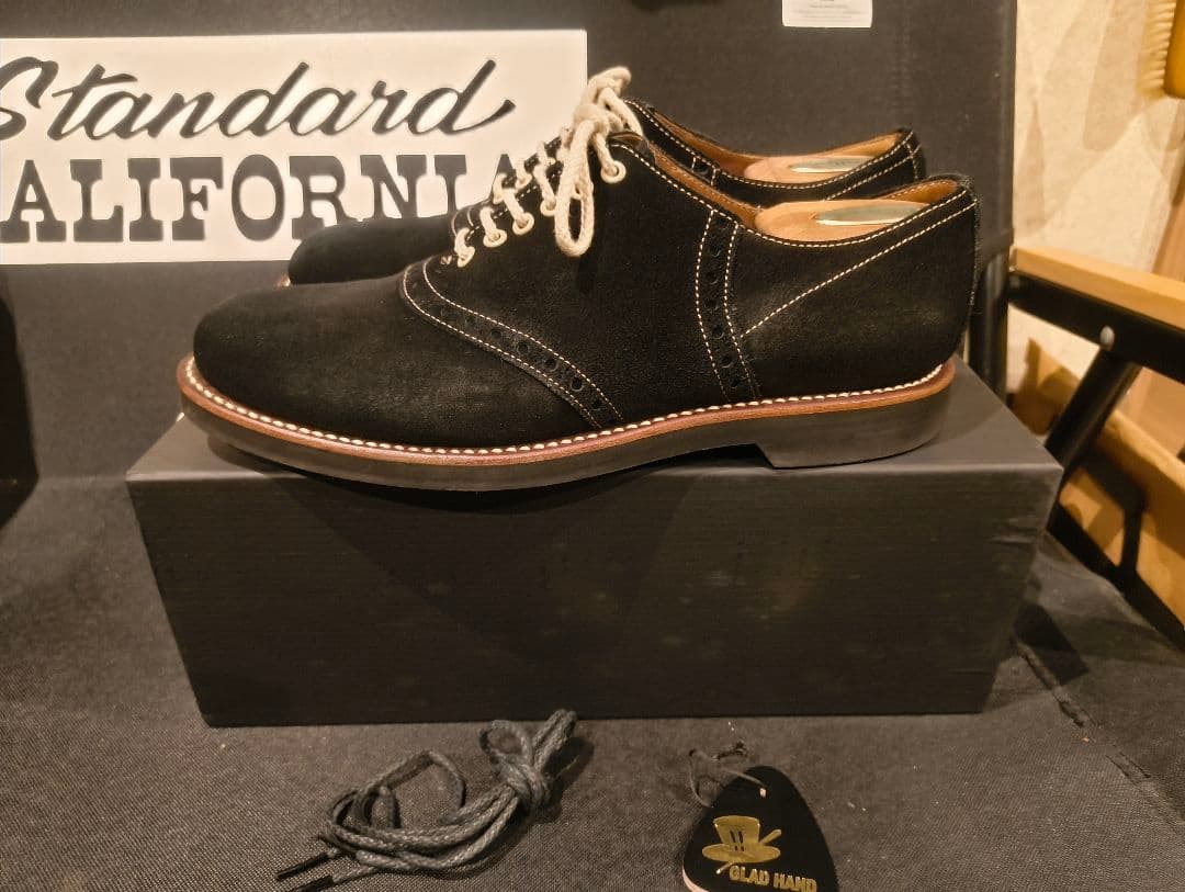 GLAD HAND REGAL サドルシューズ BLACK　SUEDE　27cm