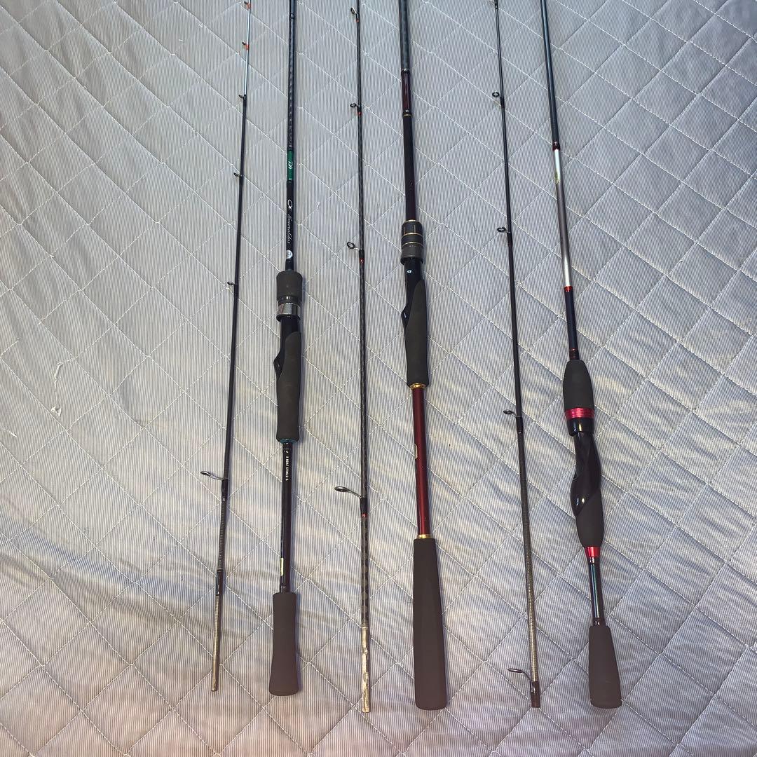 ダイワ　シマノ　ロッド3点