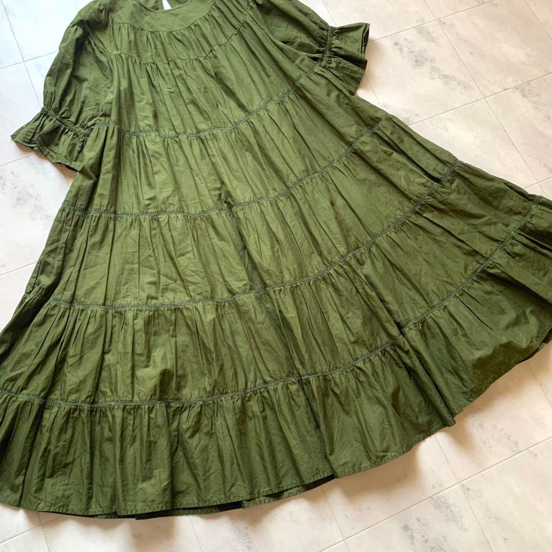 美品♡マーレット Paradis 日本限定カラー ティアード ロングワンピース