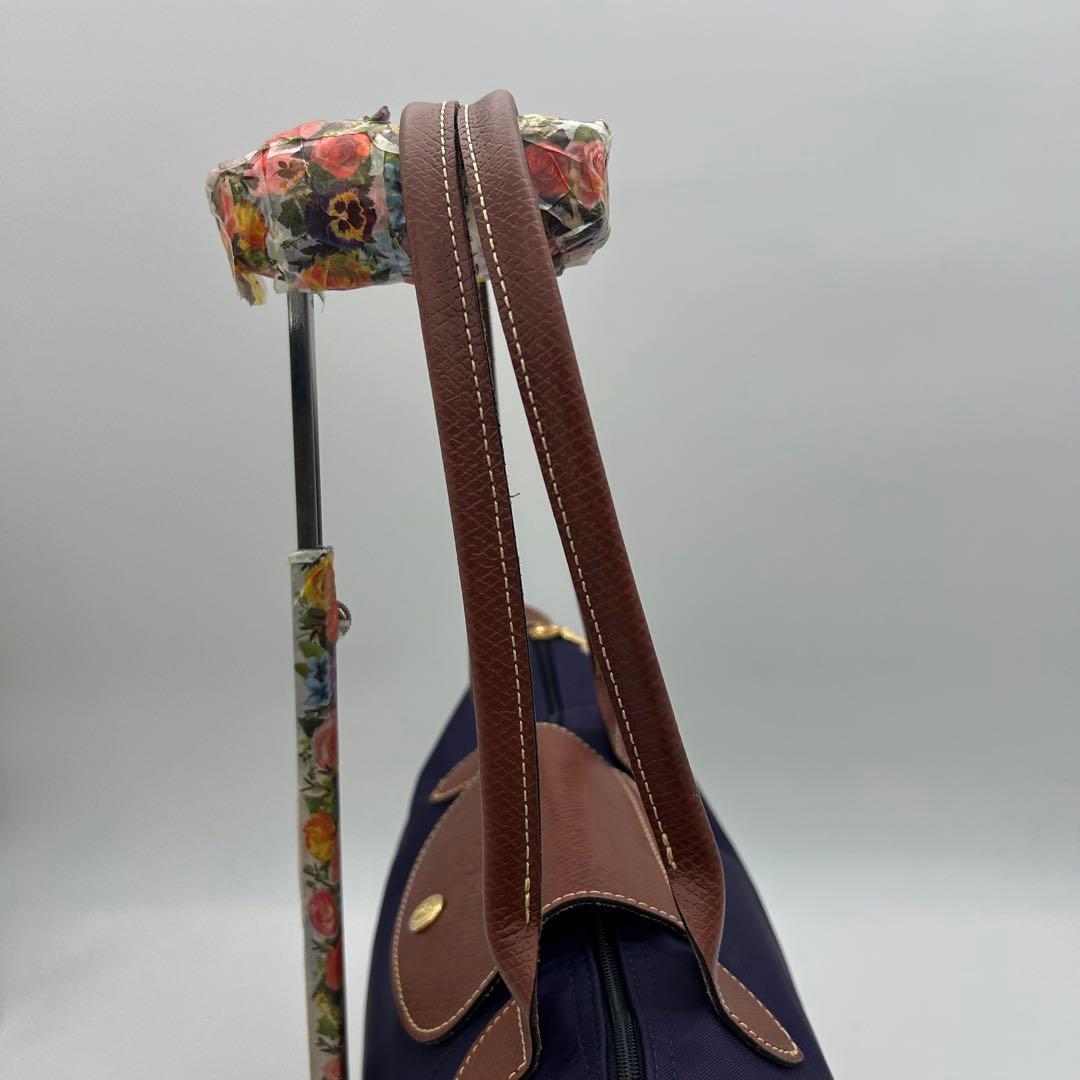 美品　ロンシャン　プリアージュ　トートバッグ　ナイロン　紫　A4収納◎　肩掛け◎