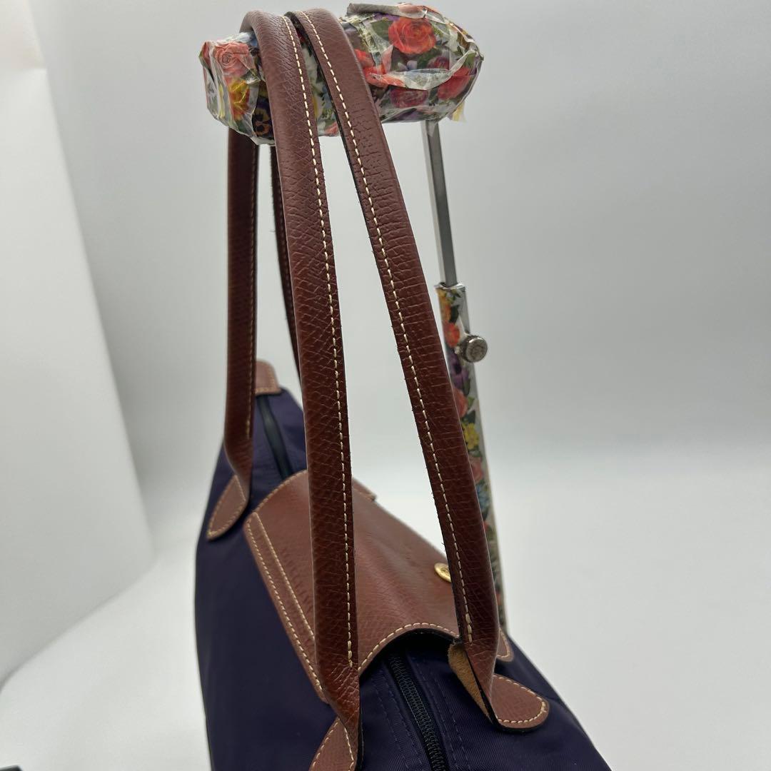 美品　ロンシャン　プリアージュ　トートバッグ　ナイロン　紫　A4収納◎　肩掛け◎