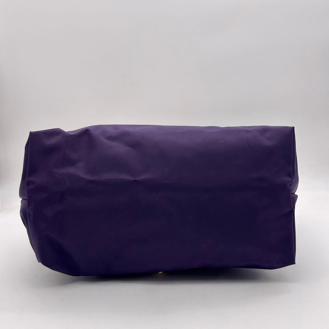 美品　ロンシャン　プリアージュ　トートバッグ　ナイロン　紫　A4収納◎　肩掛け◎