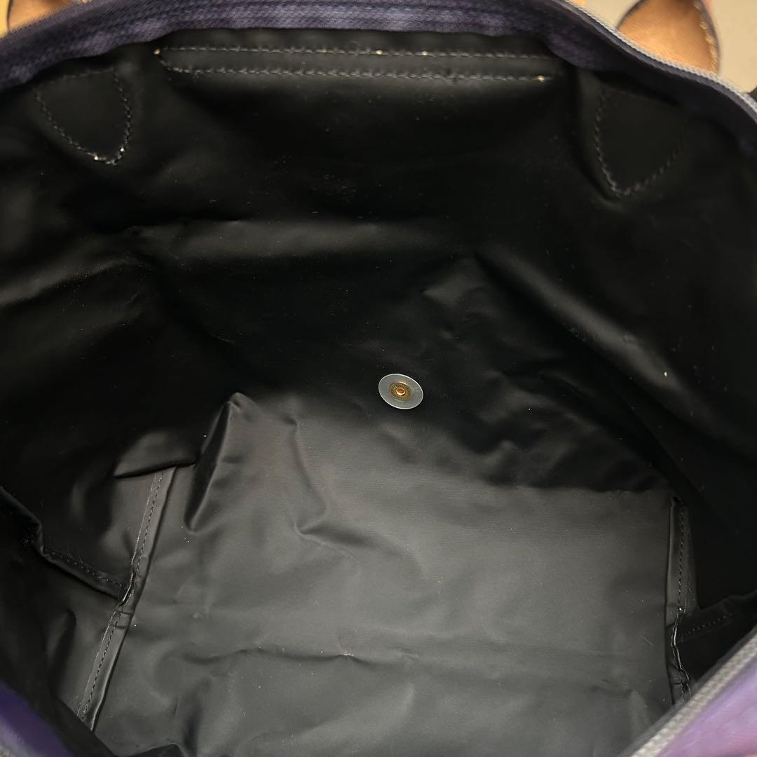 美品　ロンシャン　プリアージュ　トートバッグ　ナイロン　紫　A4収納◎　肩掛け◎