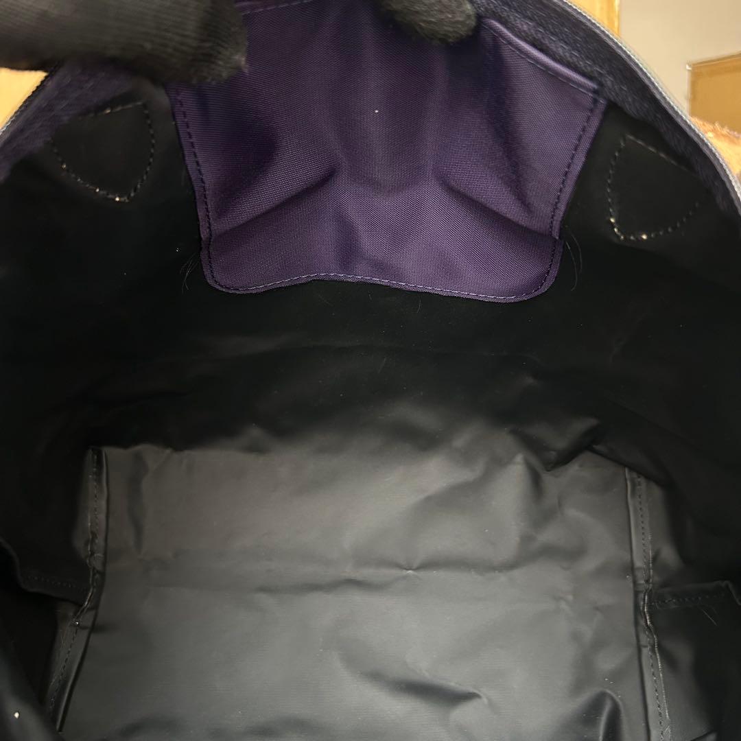 美品　ロンシャン　プリアージュ　トートバッグ　ナイロン　紫　A4収納◎　肩掛け◎