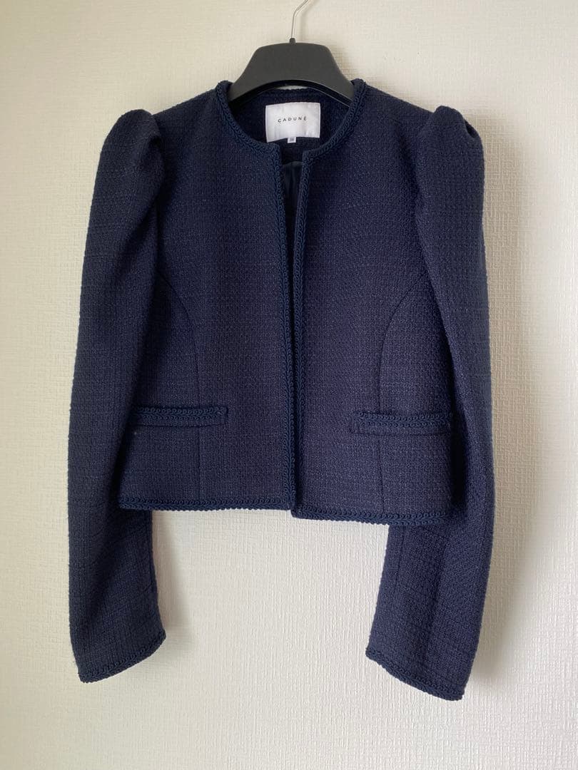 CADUNE《神崎めぐみさんコラボ》 ノーカラージャケット　38