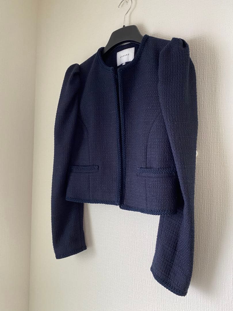 CADUNE《神崎めぐみさんコラボ》 ノーカラージャケット　38