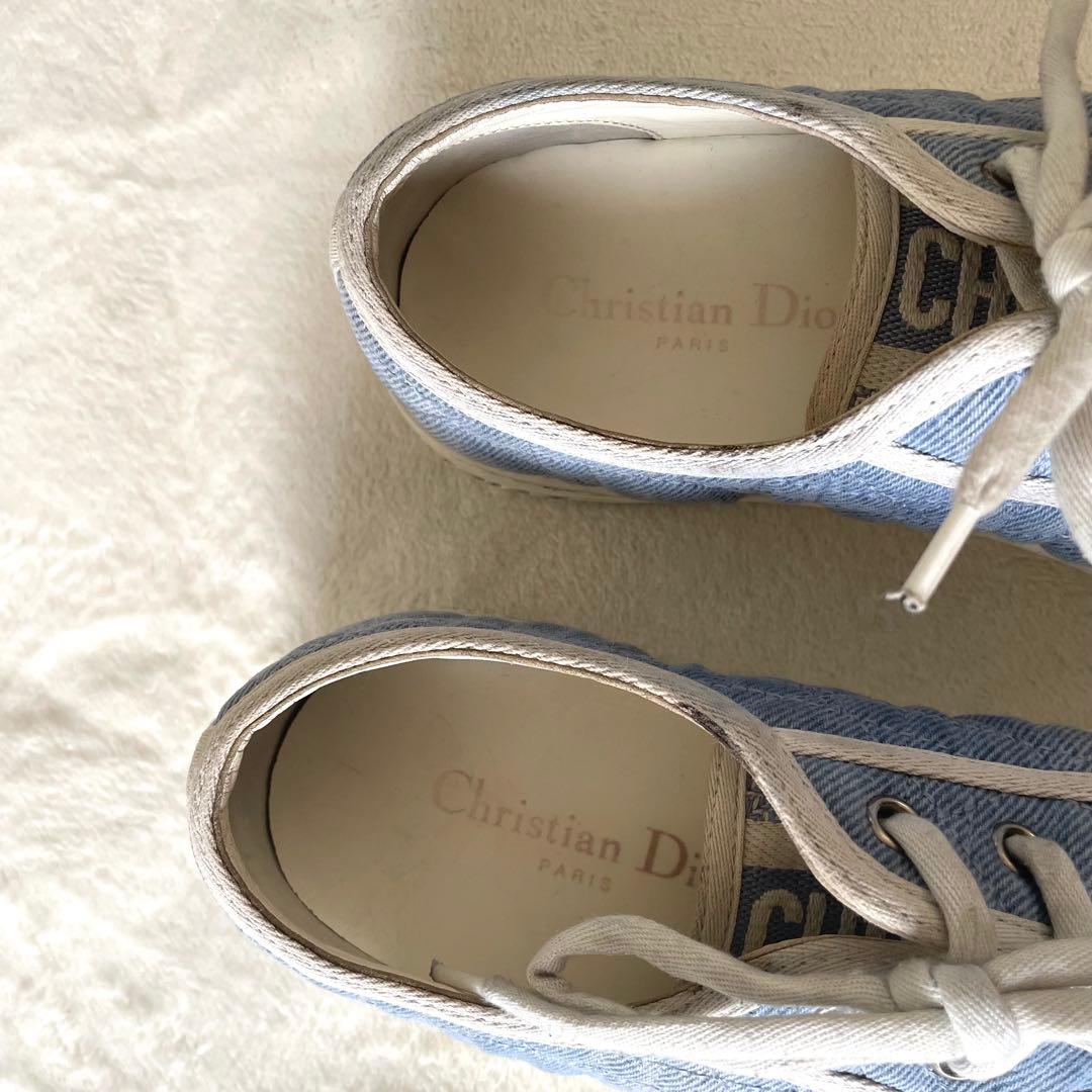 クリスチャンディオール WALKIN DIOR デニム ローカット スニーカー