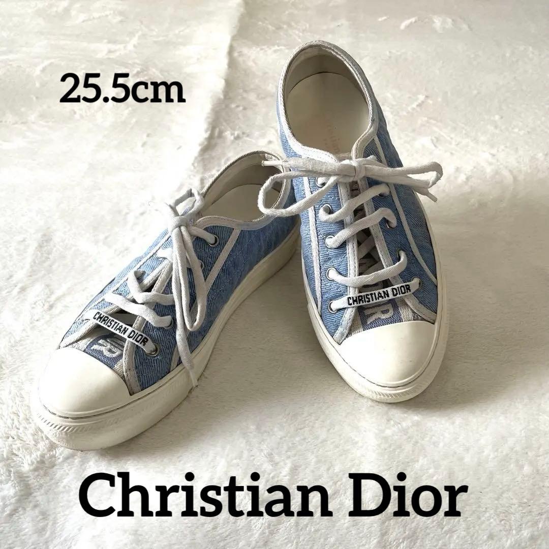 クリスチャンディオール WALKIN DIOR デニム ローカット スニーカー