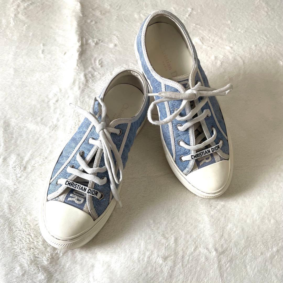 クリスチャンディオール WALKIN DIOR デニム ローカット スニーカー
