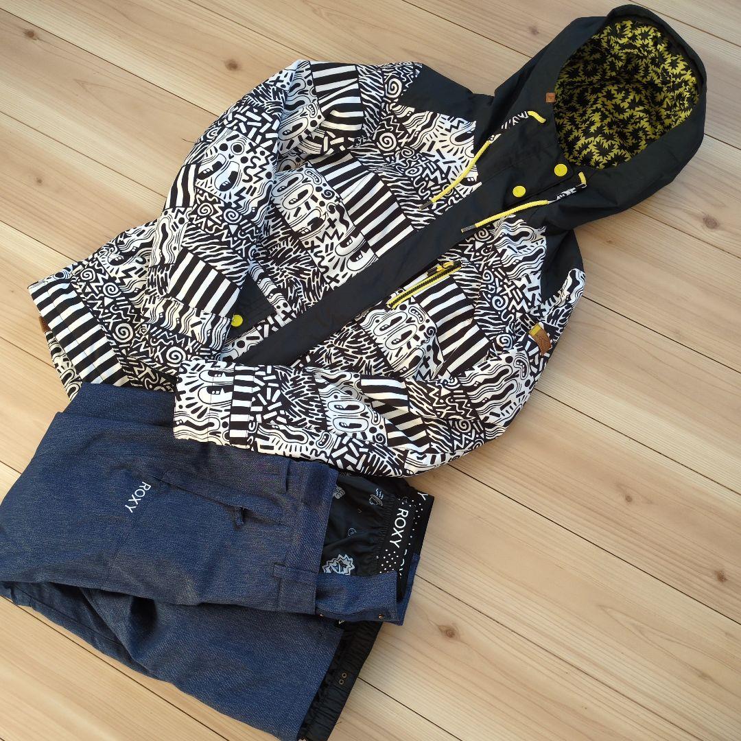 極美品ROXY　スキーウェア レディース　上下セット ロキシースノーボード