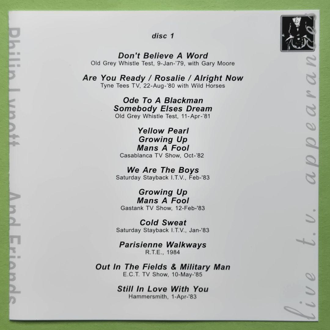 THIN LIZZY　Phil Lynott　John Sykes 参加 CD