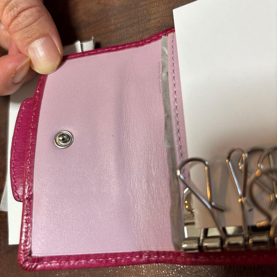 ※ポム　【未使用】COACH 二つ折りキーケース ピンク ブラウン