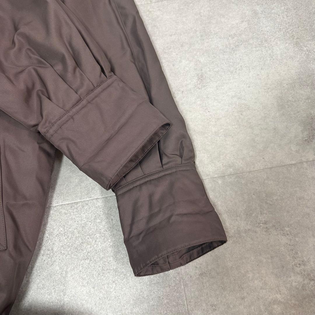 美品✨ ロングコート　ライナー リアルファー ラム フォックス 毛皮　ブラウン系