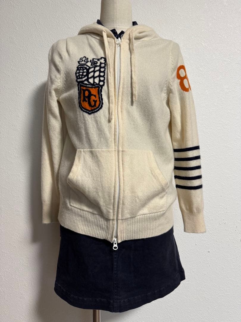 PEARLY GATES フード付きブルゾンカシミア100%