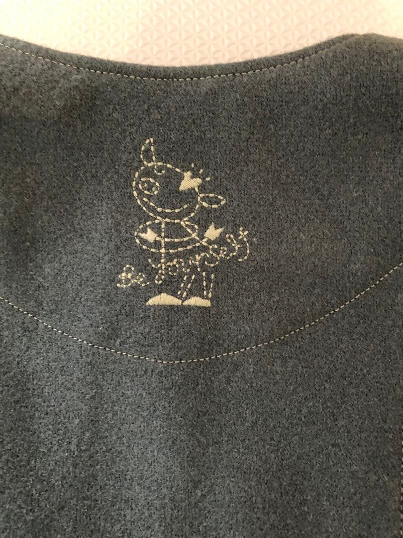 新品　グレーとネイビーのロングコート　オレボレブラ