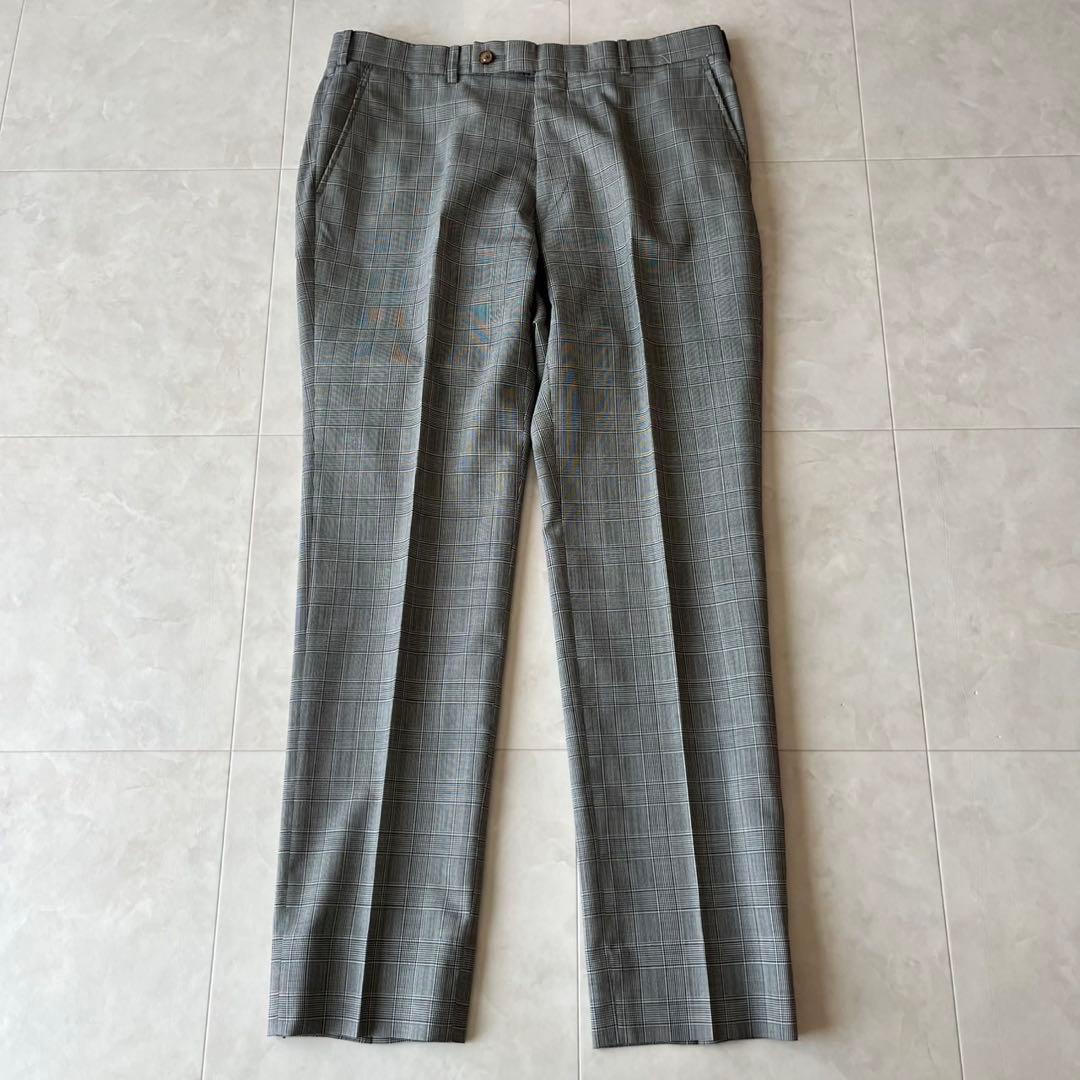 仕立良✨MAISON Re:TAILOR グレンチェック3Pスーツ グレーL