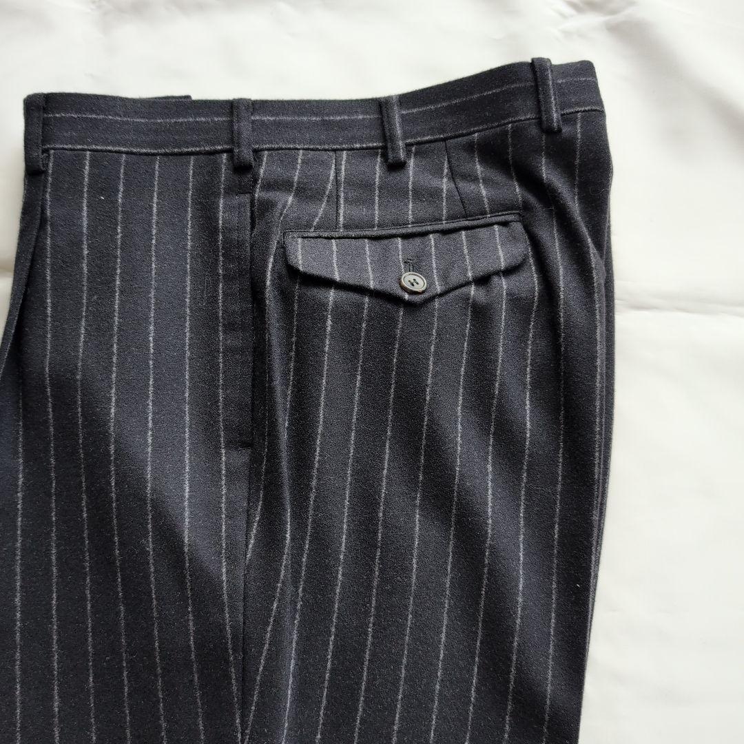 エルメネジルド・ゼニア フランネルストライプスーツ