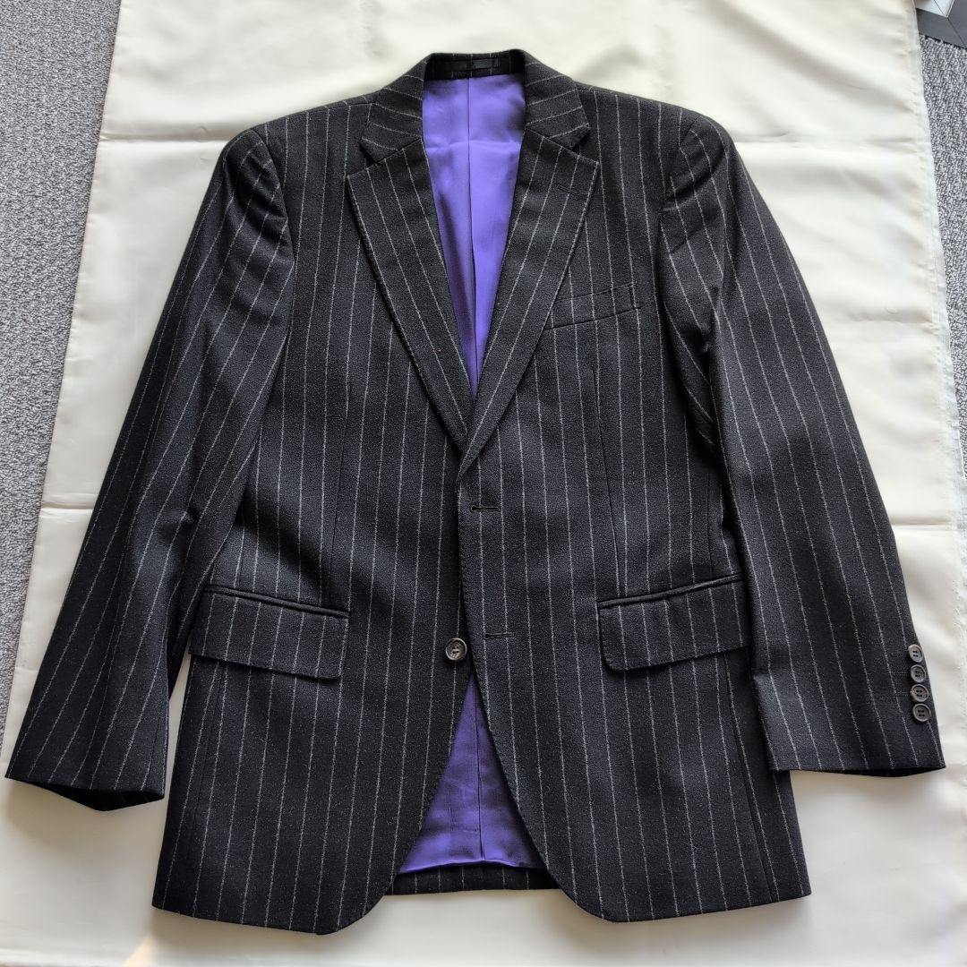 エルメネジルド・ゼニア フランネルストライプスーツ