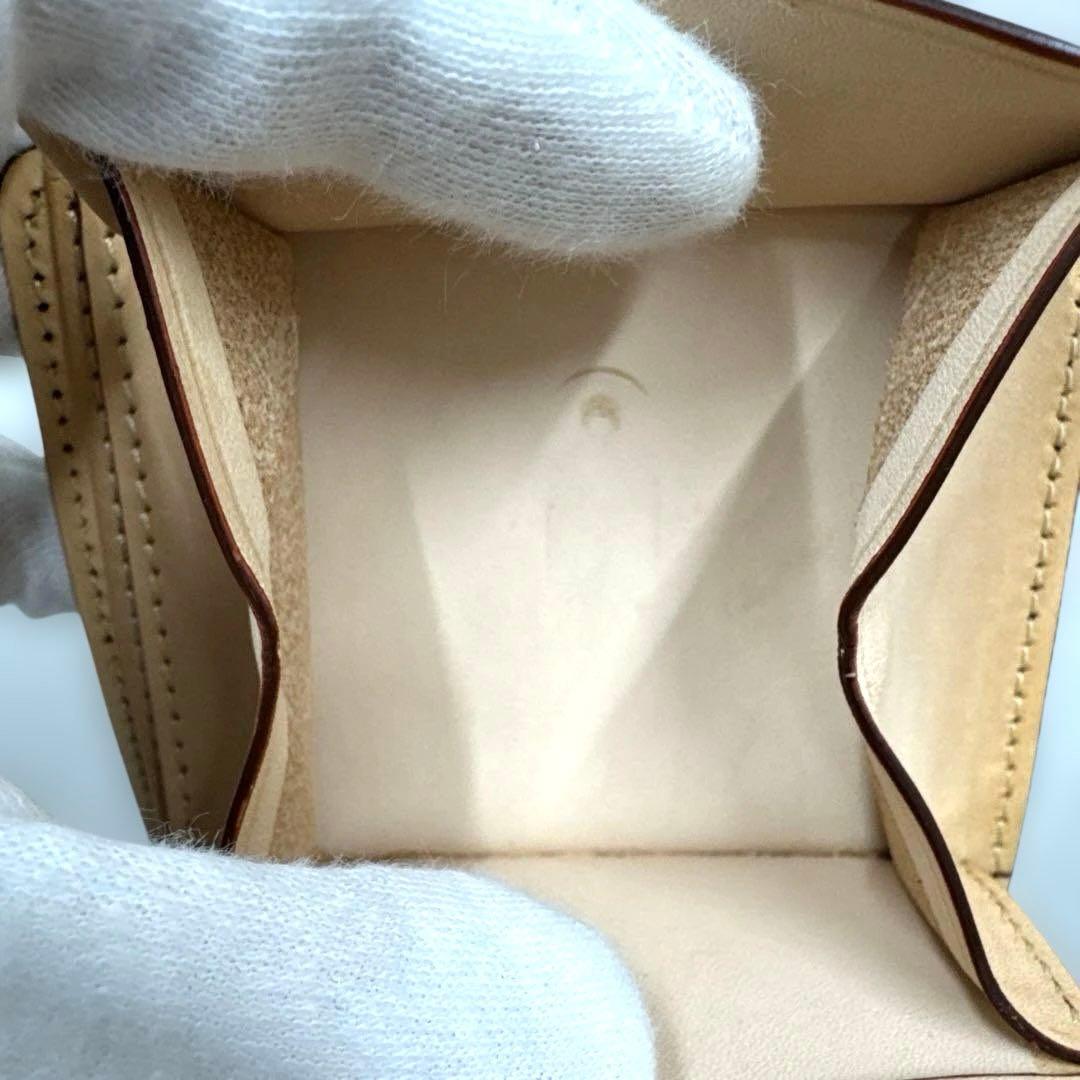 未使用品 大峡製鞄 レザー 二つ折り財布 ブラック