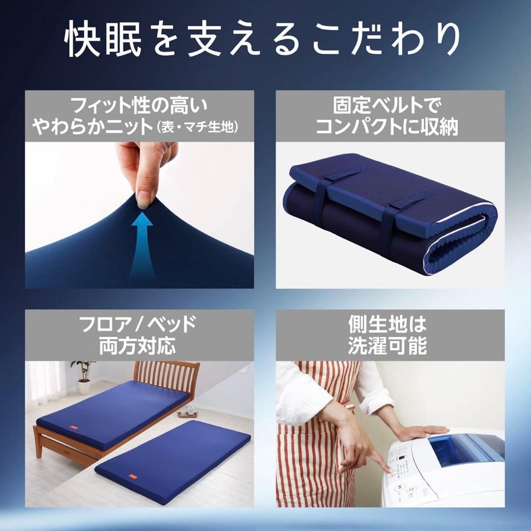 【新品未開封】西川 エニーマット マットレス セミダブル 高反発