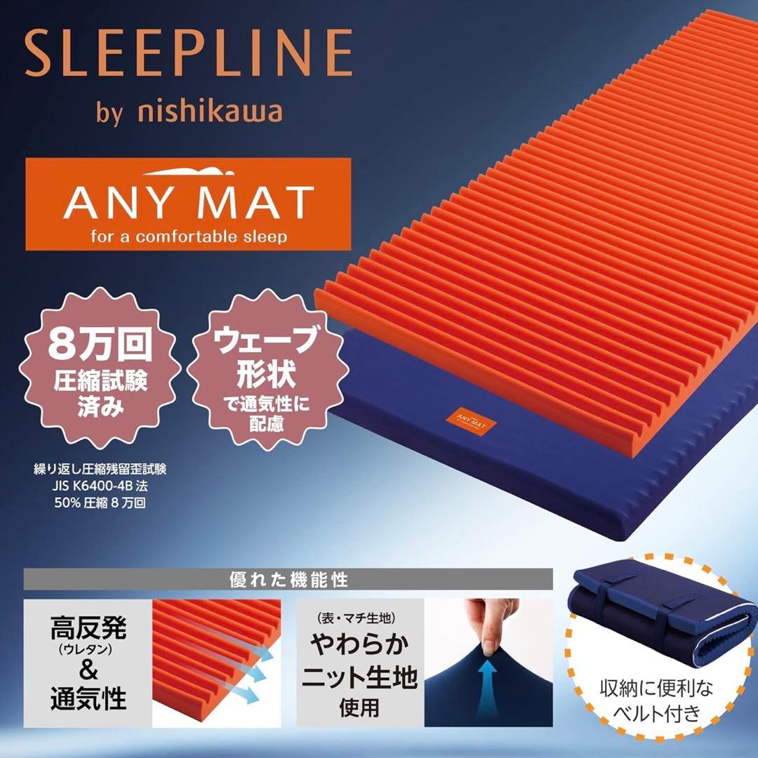 【新品未開封】西川 エニーマット マットレス セミダブル 高反発