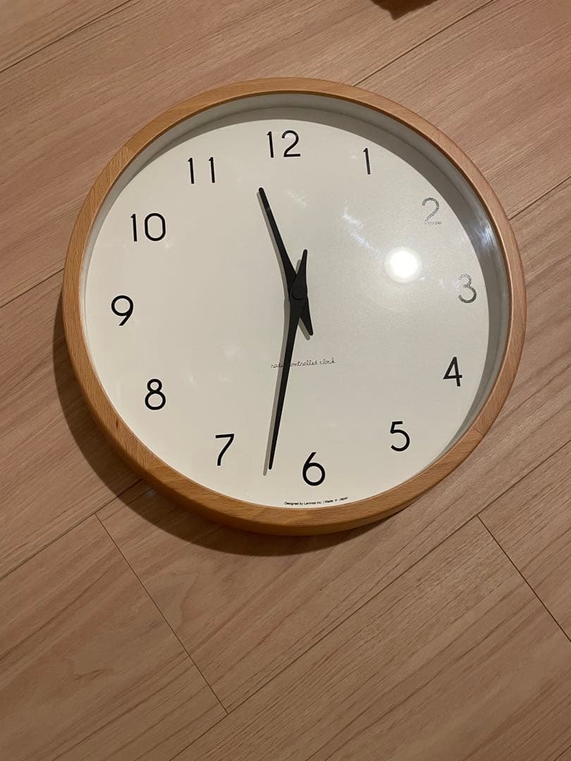 レムノス　電波時計　掛時計