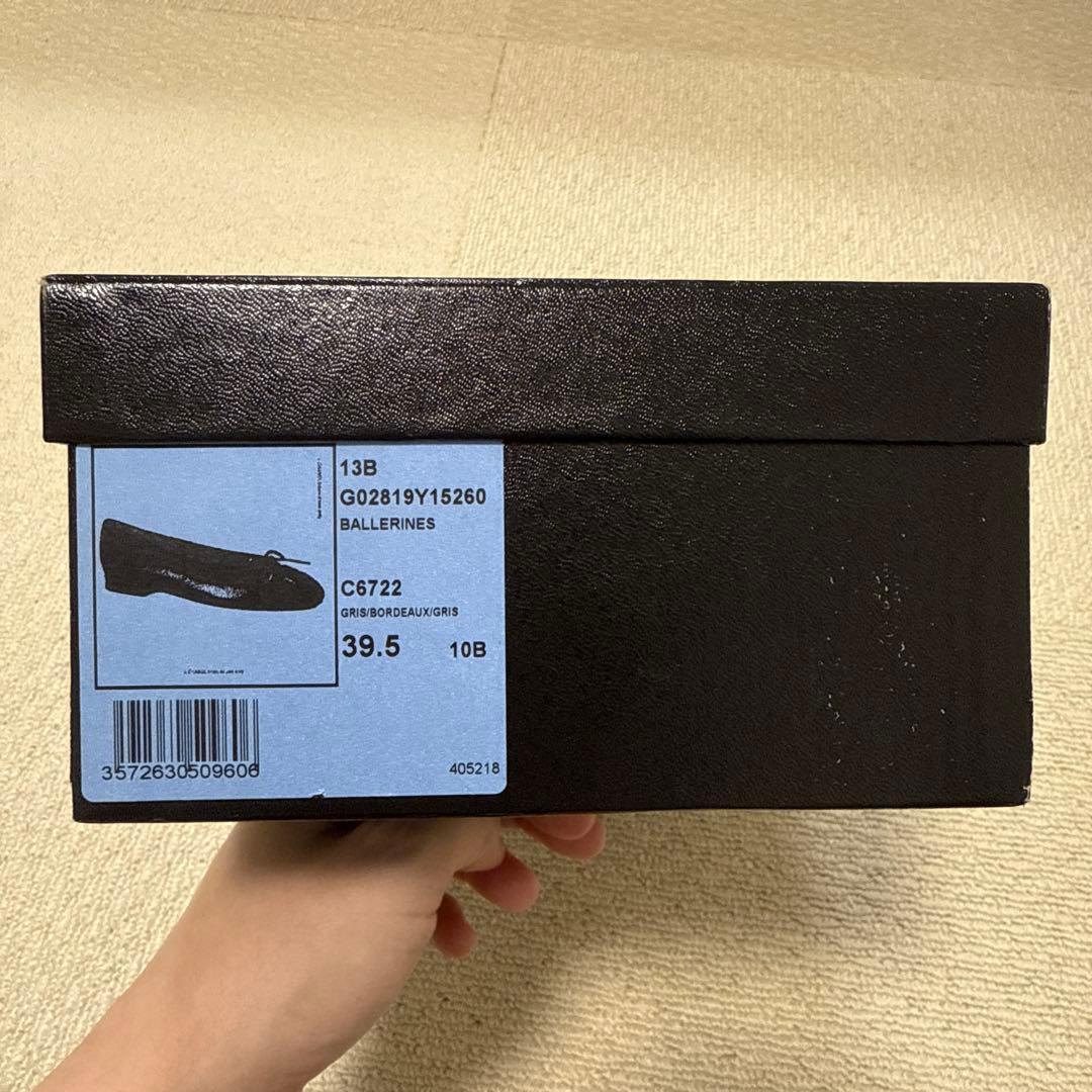 CHANEL ツイードバレリーナシューズ 39.5