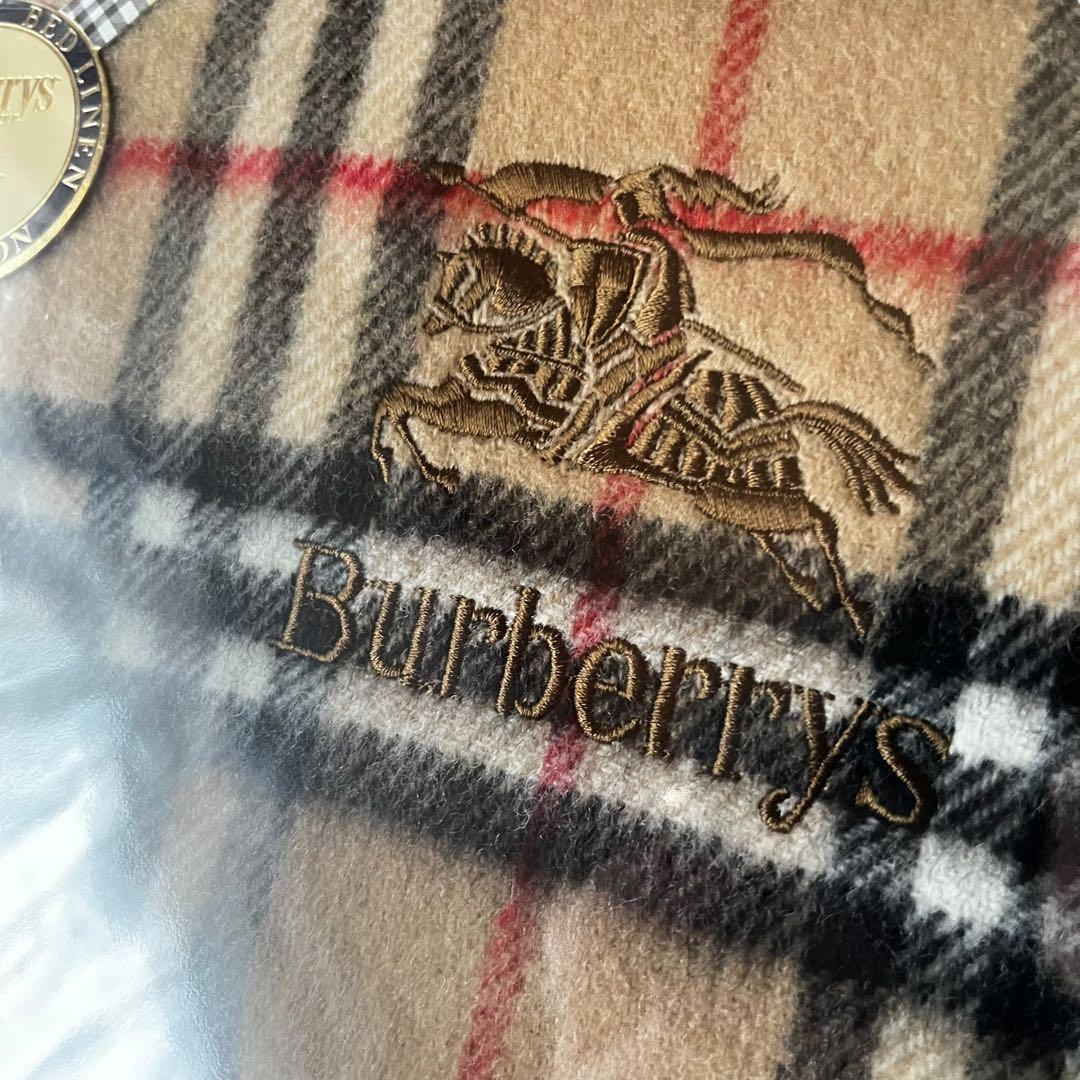 未使用✨バーバリー　ブランケット膝掛け65×120 ノバチェック　ウール100