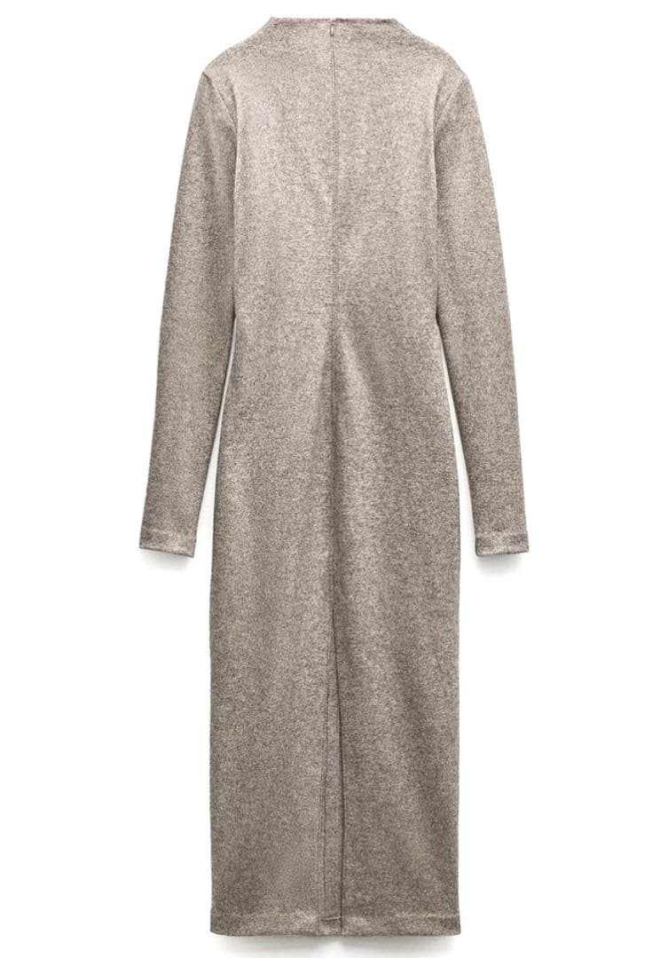 【新品】ZARA（ザラ）、ロングワンピース、ウールブレンド、Lサイズ