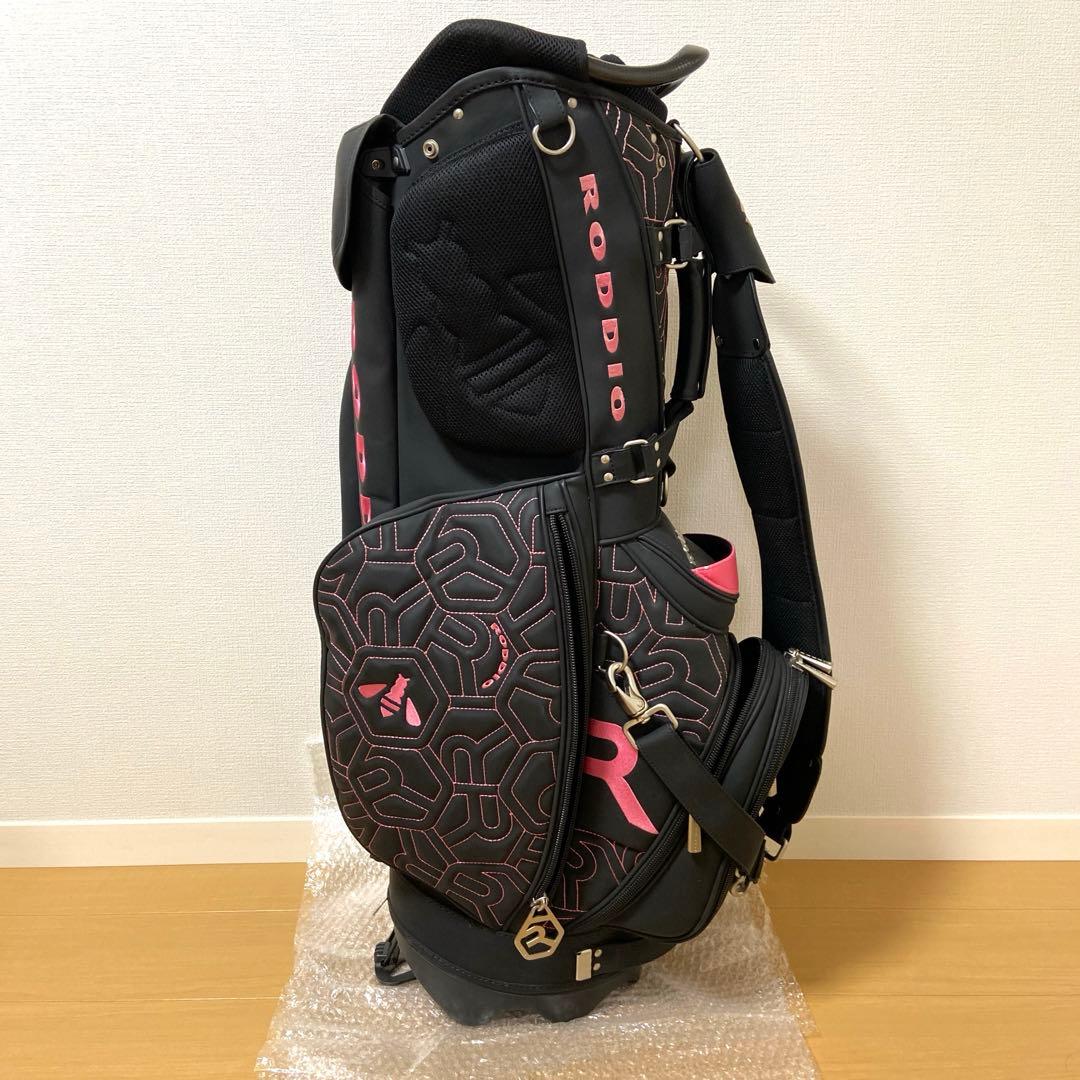 RODDIO キャディバッグ＋ヘッドカバー　黒/ピンク　中古　現状お渡し