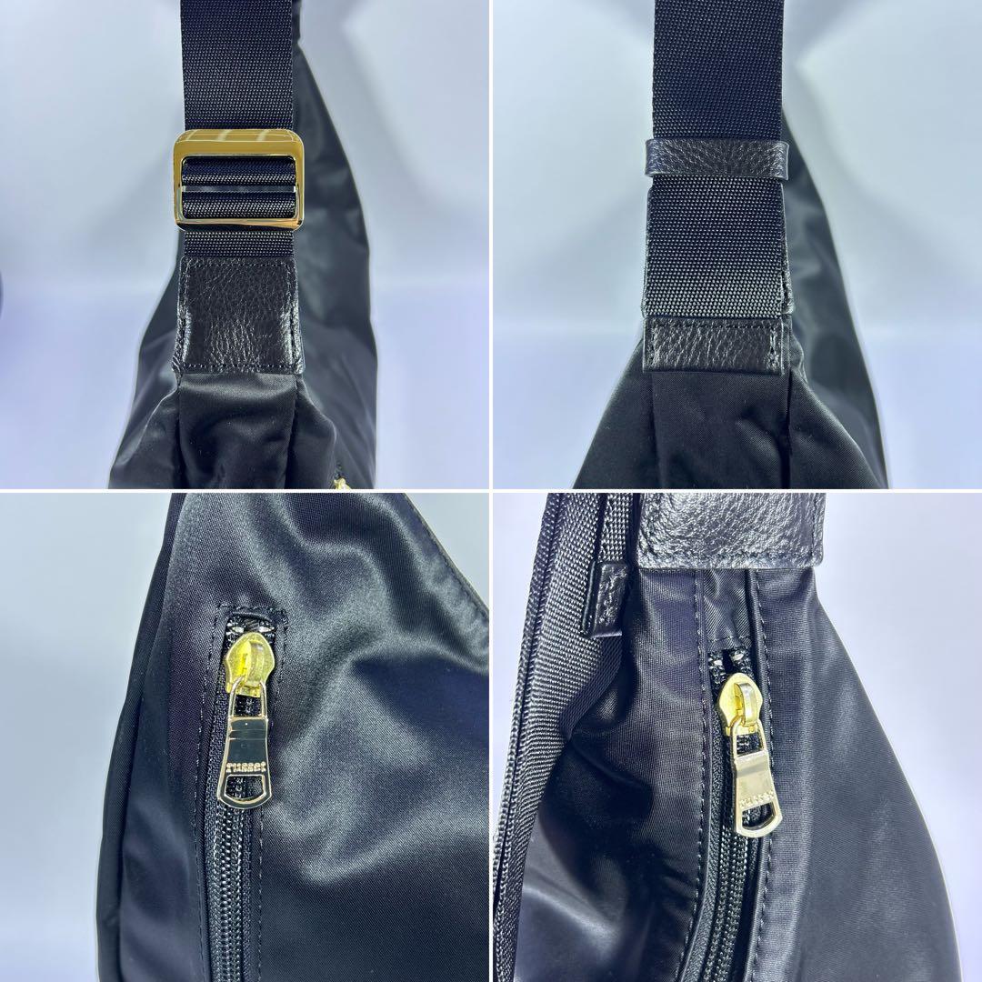 レア✨russet クラウズナイロンラウンドビッグショルダーバッグ ゴールド金具