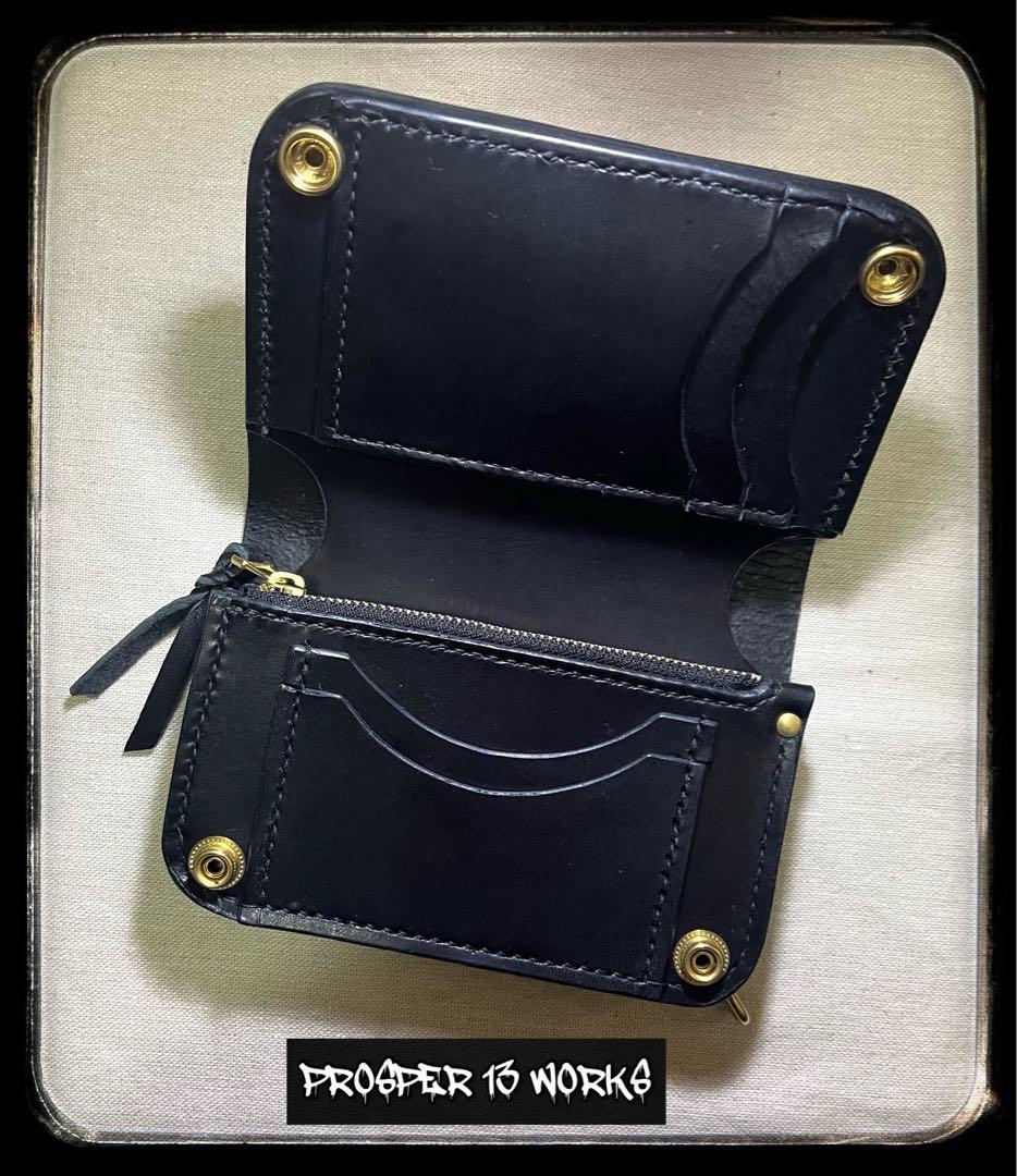 ミドル トラッカーウォレット 姫路レザー フルタンニン オイルワックス