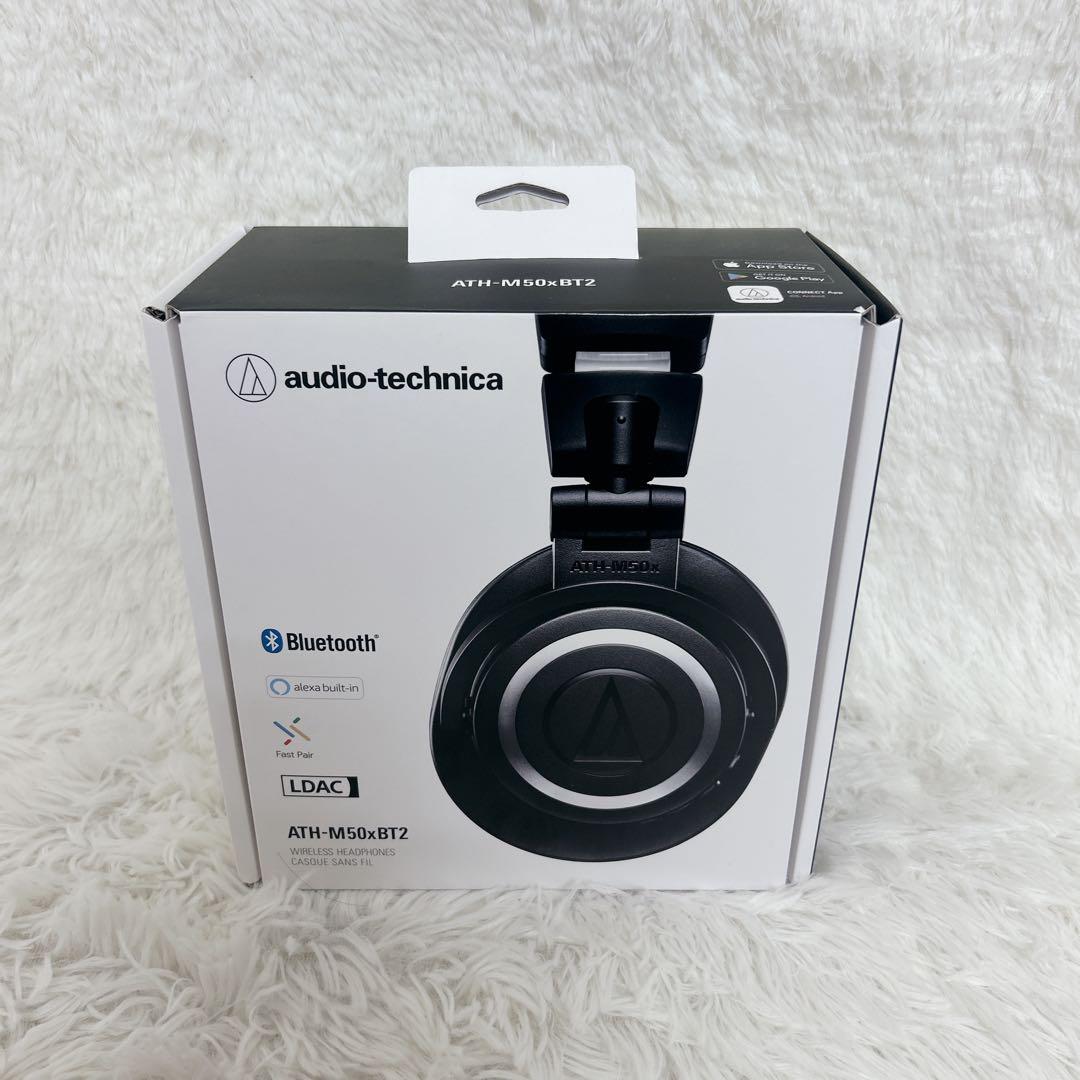 【未使用級】オーディオテクニカ　ATH-M50xBT2 ワイヤレスヘッドホン　黒