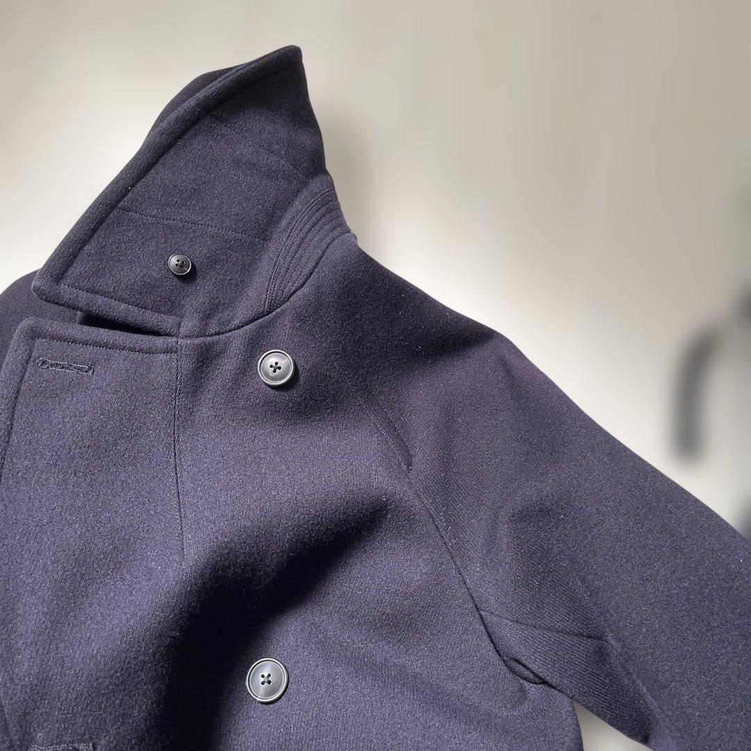 K*i様 コモリ キャバリーメルトンダブルブレステッドコート サイズ3