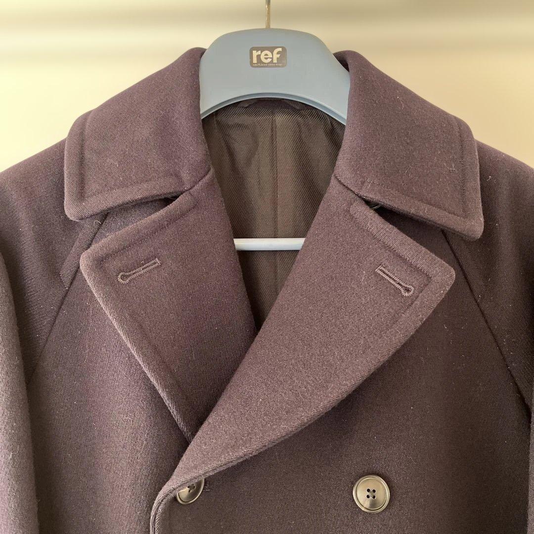 K*i様 コモリ キャバリーメルトンダブルブレステッドコート サイズ3