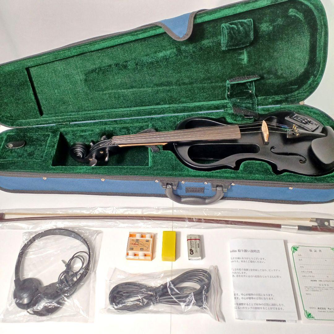 美品☆hallstatt ハルシュタット CV-210E エレキバイオリン 黒