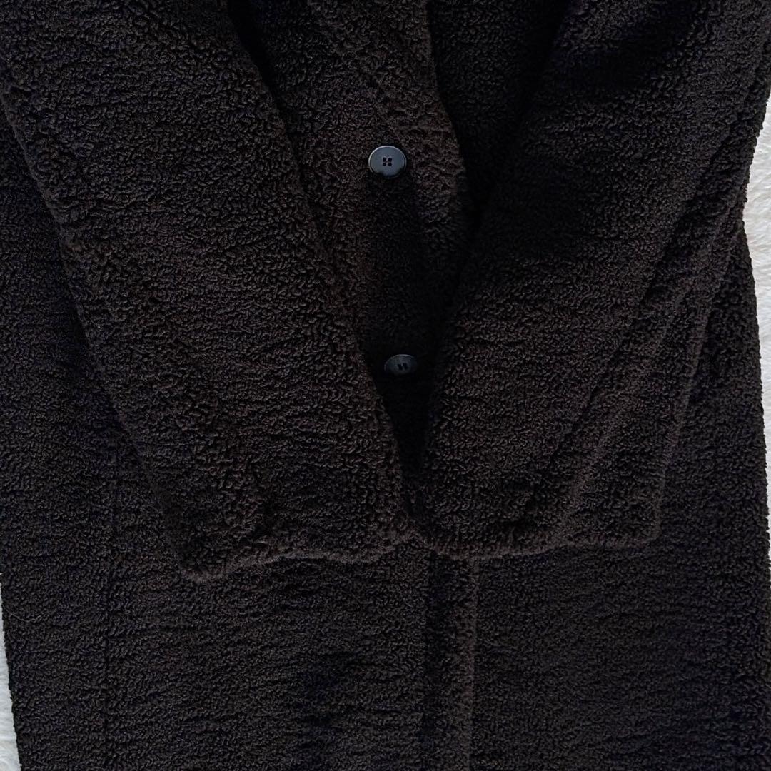 極美品✨完売入手困難【ザラ】テディベアコート エクストラロングボアコート 黒XS