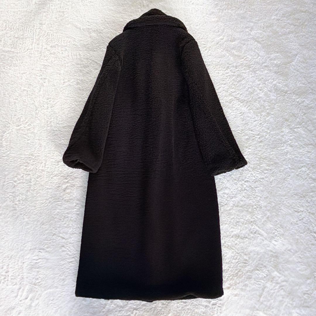 極美品✨完売入手困難【ザラ】テディベアコート エクストラロングボアコート 黒XS