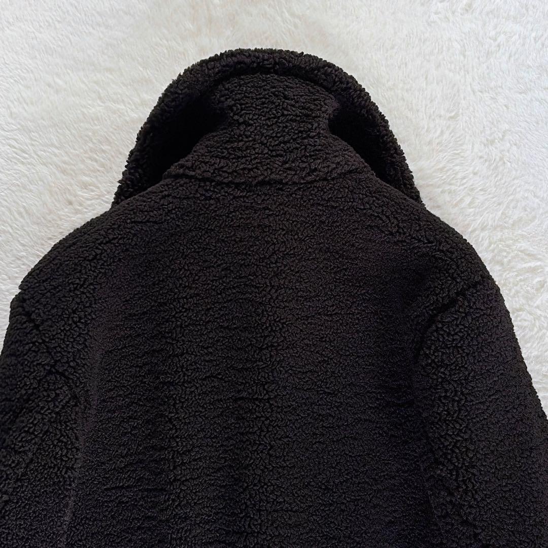 極美品✨完売入手困難【ザラ】テディベアコート エクストラロングボアコート 黒XS