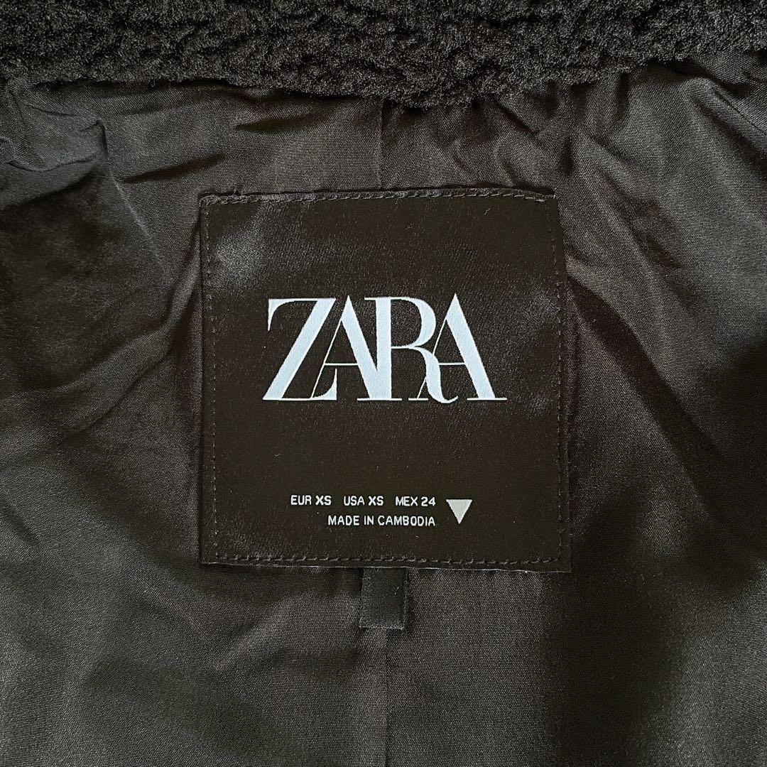 極美品✨完売入手困難【ザラ】テディベアコート エクストラロングボアコート 黒XS