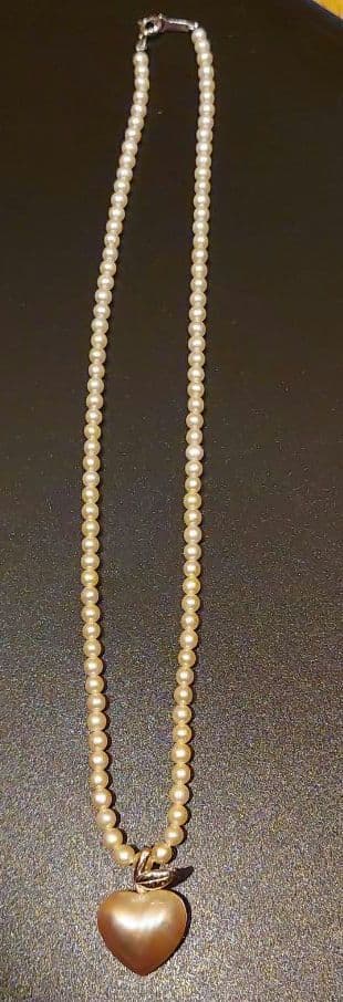 【美品】TASAKIネックレス ハート 保証書付き