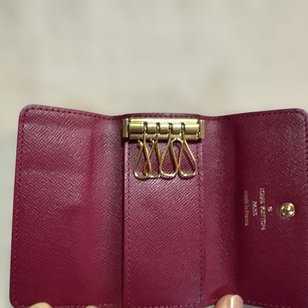 Louis Vuitton キーケース ブラウン/パープル