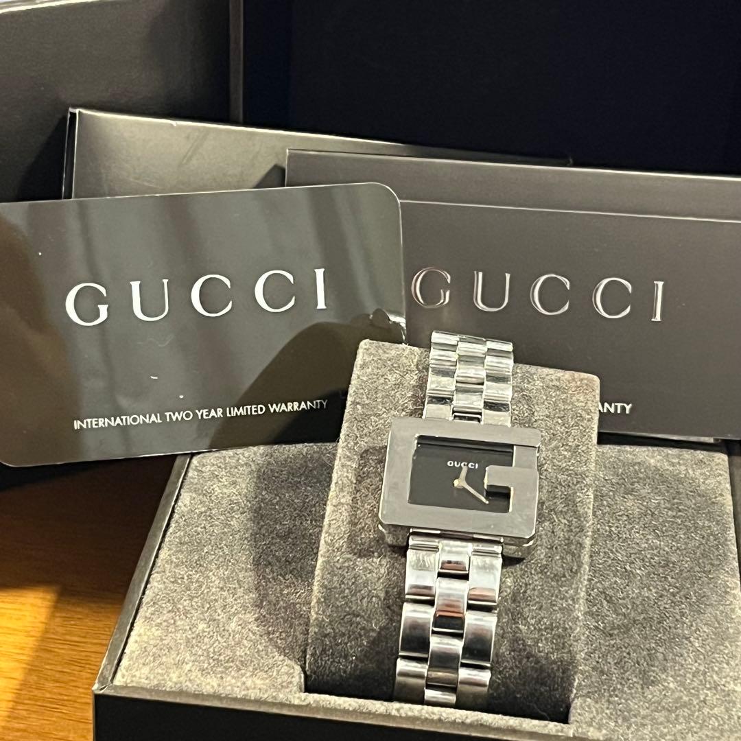 308 GUCCI 時計　レディース 3600L Gロゴ Gフェイス　スクエア